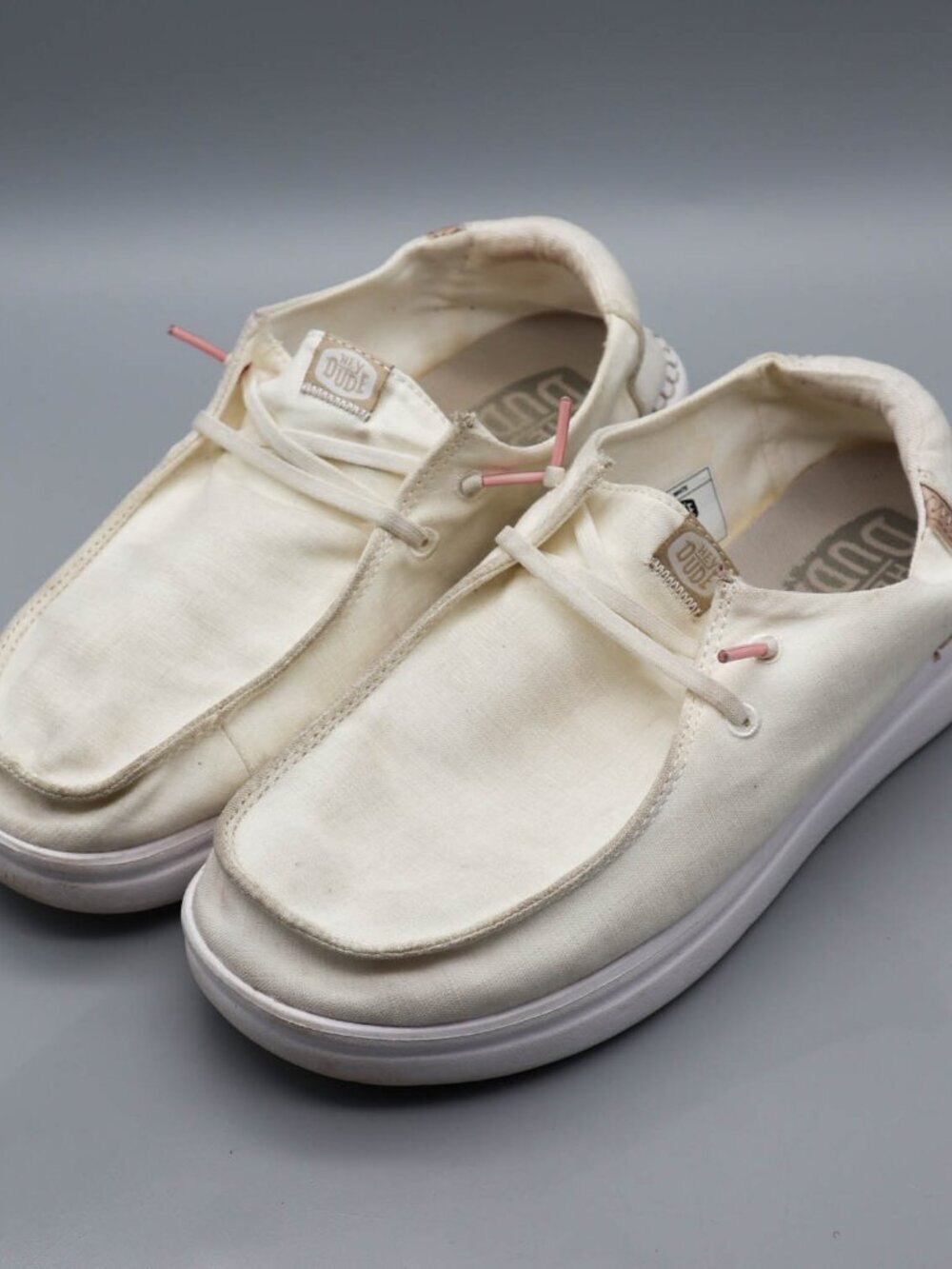 Hey Dude Wendy Rise Spark White US Women's W7 EU 38 Casual Slip On Shoes Coastal